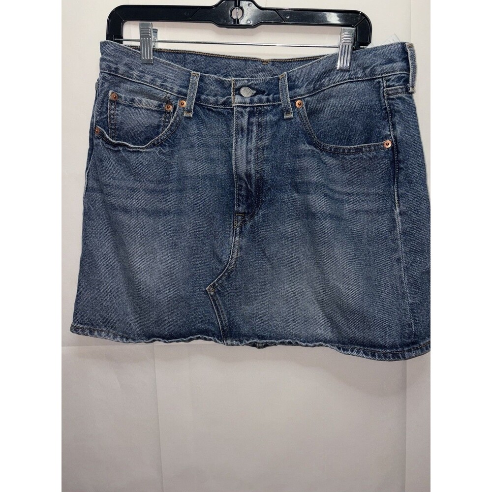 Levis Denim Mini Skirt Women Size 30 Vintage Hippie Boho Festival